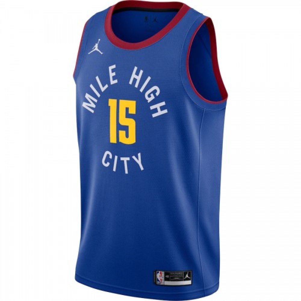 Men's Denver Nuggets Nikola Jokic #15 Jordan Brand Blue 202021 Swingman Jersey - Statement Edition-Pro Kit Vault | Brand New 26/27 Sports Jerseys